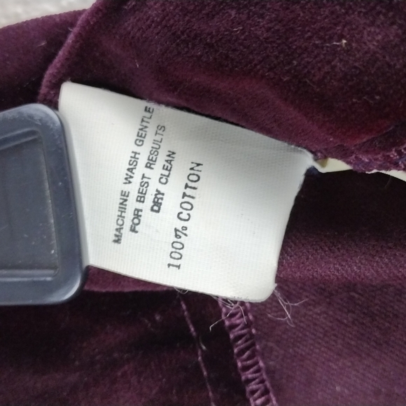 MJ Concepts In Sportswear Vintage Burgundy Velvet Zip Back Straight Midi Skirt - Picture 10 of 13